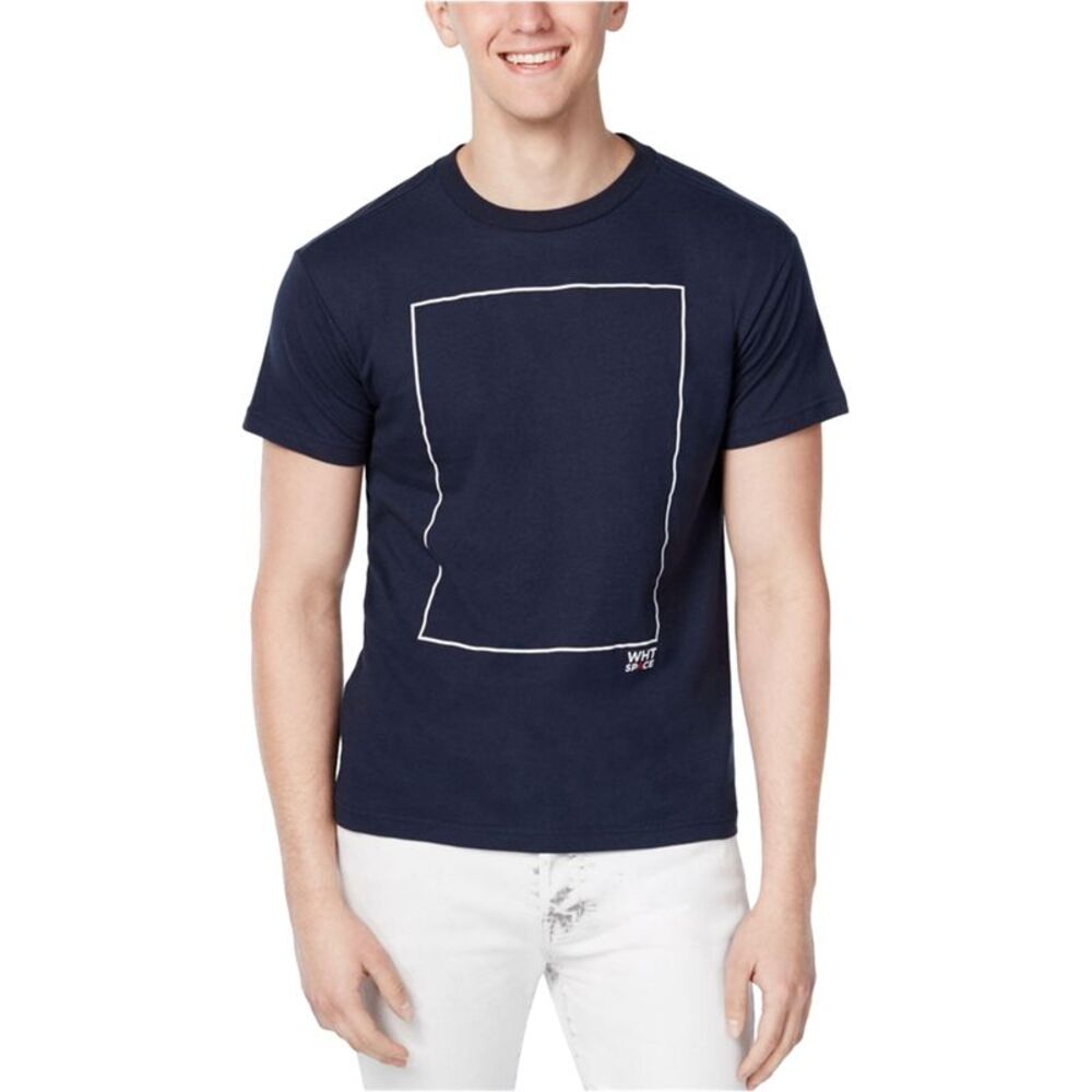 WHT SPACE Mens Square Graphic T-Shirt, NWT